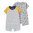 CARTER'S Overal letní krátký rukáv YellowNavy chlapec 2ks 3m CARTER'S Overal letní krátký rukáv YellowNavy chlapec 2ks 3m