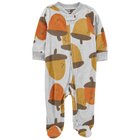 CARTER'S Overal na zips fleece Sleep&Play Acorns chlapec NB/ veľ. 56