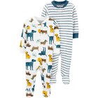CARTER'S Overal na zip Sleep&Plays Dogs and Stripes chlapec LBB 2ks PRE, vel. 46