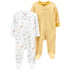CARTER'S Overal na zips Sleep&Plays Yellow Farm neutrál LBB 2ks PRE, veľ. 46