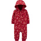 CARTER'S Overal zips Floral dievča NB/ veľ. 56