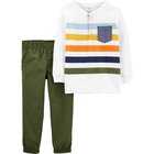 CARTER'S Set 2dielny Prúžky, 6 m /veľ. 68