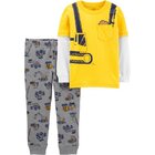CARTER'S Set 2dielny tričko, nohavice Construction chlapec 6 m /veľ. 68