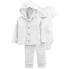 CARTER'S Set 3dílný body kr. rukáv, mikina, tepláky Sheep neutrál LBB PRO, vel. 46 CARTER'S Set 3dílný body kr. rukáv, mikina, tepláky Sheep neutrál LBB PRO, vel. 46