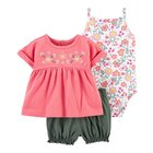 CARTER'S Set 3dielny body tielko, tunika, nohavice kr. Pink dievča 24 m, veľ. 92