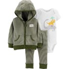 CARTER'S Set 3dílný mikina, body, kalhoty Dinosaur kluk 9 m/vel. 74