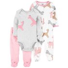 CARTER'S Set 3dílný overal na druky, polodupačky, body dl. rukáv Giraffe dívka LBB PRE, vel. 46 CARTER'S Set 3dílný overal na druky, polodupačky, body dl. rukáv Giraffe dívka LBB PRE, vel. 46