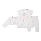 DIRKJE Set 3dielny šaty A-SO SOFT HAPPY AND JOYFUL veľ. 74 White