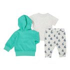 DIRKJE Set 3dielny A-SO SOFT PERFECT WAVE veľ. 74 Grey