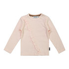 DIRKJE Tričko dl. rukáv s volánom Ružové dievča 68