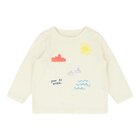 DIRKJE Tričko dl.r. tm. biela so symbolmi uni veľ.50/62