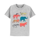 CARTER'S Tričko Grey Animals chlapec 18 m, vel. 86