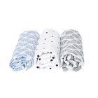 MOTHERHOOD Plena mušelínová 3ks Blue Boats 70x80 cm