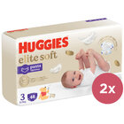 2x HUGGIES® Elite Soft Pants Kalhotky plenkové jednorázové 3 (6-11 kg) 48 ks