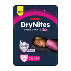 HUGGIES® DryNites eldobható pelenkanadrág MEGA 48-60 kg Lány, 20 db, XL
