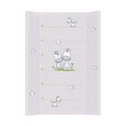 CEBA Podložka přebalovací 2-hranná s pevnou deskou (50x80) Comfort Zebra šedá