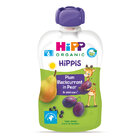 HiPP BIO HiPPiS Hruška, čierne ríbezle, slivka 100 g, 6m+ HiPP BIO HiPPiS Hruška, čierne ríbezle, slivka 100 g, 6m+