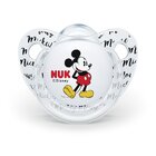 NUK Dudlík Mickey, silikon,V1 (6-18m.) - bílý