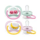 Philips AVENT Šidítko Ultra air Play 0-6m dívka, 2 ks Philips AVENT Šidítko Ultra air Play 0-6m dívka, 2 ks