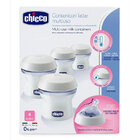 CHICCO Zásobníky víceúčelové na mateřské mléko s lahvovou násadkou Natural Feeling, 4ks CHICCO Zásobníky víceúčelové na mateřské mléko s lahvovou násadkou Natural Feeling, 4ks