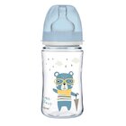 CANPOL BABIES Láhev se širokým hrdlem Bonjour Paris 240 ml modrá CANPOL BABIES Láhev se širokým hrdlem Bonjour Paris 240 ml modrá