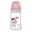 CANPOL BABIES Láhev se širokým hrdlem Bonjour Paris 240 ml růžová CANPOL BABIES Láhev se širokým hrdlem Bonjour Paris 240 ml růžová