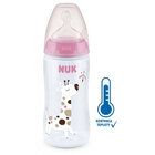 NUK FC+ láhev s kontrolou teploty 300 ml - růžová NUK FC+ láhev s kontrolou teploty 300 ml - růžová