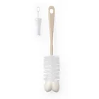 BABYONO Kefa na dojčenské fľaše s mini kefkou Beige