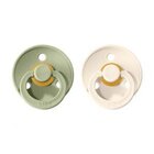 BIBS Colour dudlíky z přírodního kaučuku 2 ks vel. 1 Sage / Ivory BIBS Colour dudlíky z přírodního kaučuku 2 ks vel. 1 Sage / Ivory