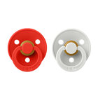 BIBS Colour cumlíky z prírodného kaučuku 2 ks, veľkosť 1, Candy Apple/Haze