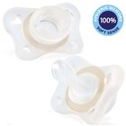 CHICCO Šidítko Physio Mini Soft celosilikonové noční 2-6m neutral 2 ks CHICCO Šidítko Physio Mini Soft celosilikonové noční 2-6m neutral 2 ks