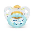 NUK Cumlík Happy kids, latex, V3 (18+ m.) + box Modré lietadlo