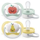 Philips AVENT Šidítko Ultra air neutral (jablko) 0-6m, 2 ks Philips AVENT Šidítko Ultra air neutral (jablko) 0-6m, 2 ks