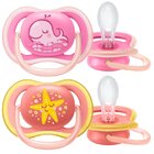 Philips AVENT Šidítko Ultra air Pastel 6-18m dívka, 2 ks Philips AVENT Šidítko Ultra air Pastel 6-18m dívka, 2 ks