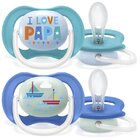 Philips AVENT Šidítko Ultra air Text 6-18m chlapec, 2 ks Philips AVENT Šidítko Ultra air Text 6-18m chlapec, 2 ks