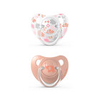 SUAVINEX Dudlík anatomický Dudlík 6-18m 2ks Memories oranžová SUAVINEX Dudlík anatomický Dudlík 6-18m 2ks Memories oranžová