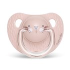 SUAVINEX Premium dudlík anatomický Hygge +18 m Vousky, růžová SUAVINEX Premium dudlík anatomický Hygge +18 m Vousky, růžová