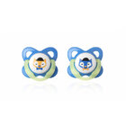 TOMMEE TIPPEE Cumlík latex ortodontické 2 ks 6-12m Basic-chlapec