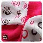 KIKKO Bambusz törlőkendők Spirals&Bubbles 30x30 cm, magenta 9 db