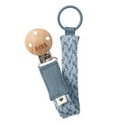 BIBS Klip na dudlík Paci Braid, Petrol/ Baby Blue BIBS Klip na dudlík Paci Braid, Petrol/ Baby Blue