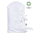 MOTHERHOOD Zavinovačka bavlnená BIO Pink and Black Dots 85x85 cm