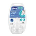 CHICCO Dudlík na láhev Perfect 5/Well-Being fyziologický na kaši 6m+ 2 ks CHICCO Dudlík na láhev Perfect 5/Well-Being fyziologický na kaši 6m+ 2 ks