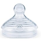 NUK Nature Sense cumlík, silikón, M - 6 otvorov (0-6m), veľkosť 1 (2 ks)