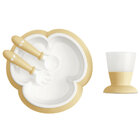 BABYBJÖRN Set jídelní dětský 4 dílný pudrově žlutý BABYBJÖRN Set jídelní dětský 4 dílný pudrově žlutý