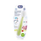 CHICCO Lžička silikon Soft zelená 6m+ CHICCO Lžička silikon Soft zelená 6m+