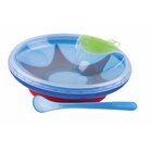 NUBY Miska udržující teplo s lžičkou 3 m+, modrá NUBY Miska udržující teplo s lžičkou 3 m+, modrá