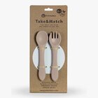PETITE&MARS Příbor silikonový TAKE&MATCH Desert Sand 6m+ PETITE&MARS Příbor silikonový TAKE&MATCH Desert Sand 6m+