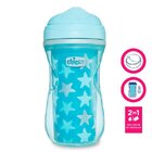 CHICCO Hrneček Active termo s tvrdým pítkem 266 ml tyrkysový, hvězdičky 14m+ CHICCO Hrneček Active termo s tvrdým pítkem 266 ml tyrkysový, hvězdičky 14m+