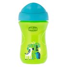 CHICCO Hrneček Snadný s hubičkou 266 ml zelený/zebra 12m+ CHICCO Hrneček Snadný s hubičkou 266 ml zelený/zebra 12m+