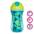 CHICCO Hrneček Sport termo s brčkem 266 ml zelený 14m+ CHICCO Hrneček Sport termo s brčkem 266 ml zelený 14m+